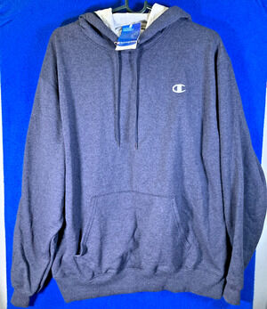 Champion Men's XL Hoodie Blue Pullover Sweatshirt Logo Embroidered New With Tags